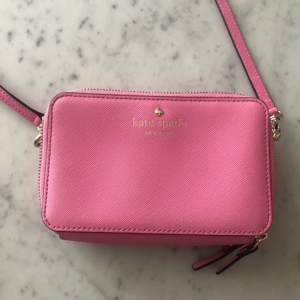 Kate Spade pink Crossbody wallet